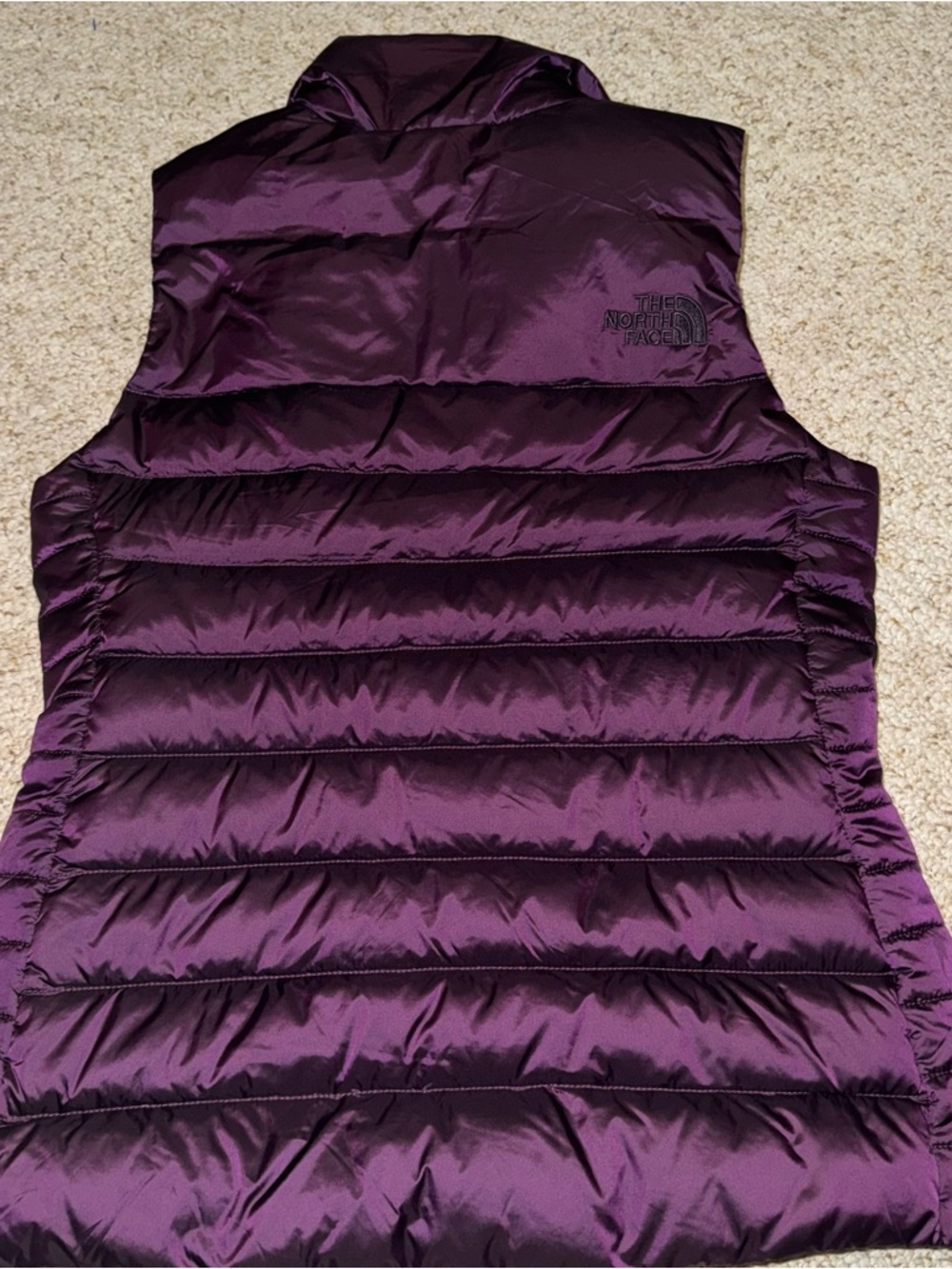 NWT The North Face Sz S ACONCAGUA  Down Puffer Vest Women’s Purple BlackBerry - Picture 7 of 10